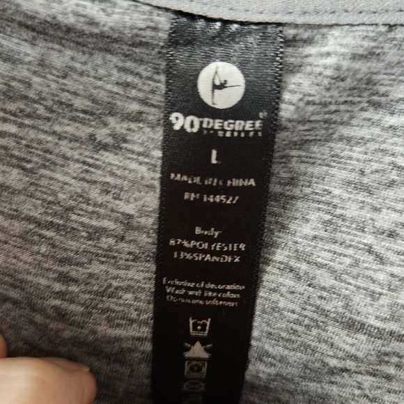 90 Degree women's large gray hoodie - Picture 6 of 6